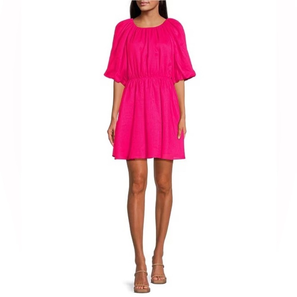 A Loves A | A-Line Scoop Neck Elbow Bubble Sleeve | NWT Large